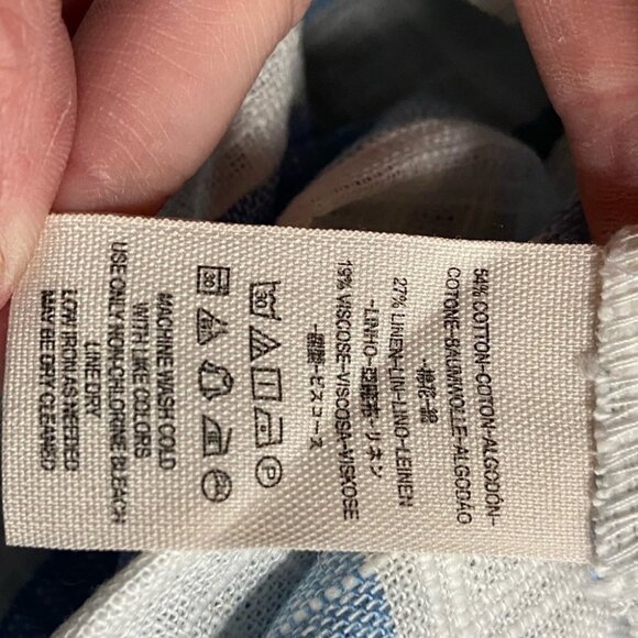 NWT Free People Away At Sea Striped Top Button Up Size Small New With Tag Boho S - Picture 5 of 7